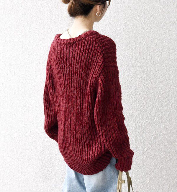 SHIPS any「SHIPS any:〈手洗い可能〉ロービング ルーズ ニット プルオーバー」|ニット・セーター|