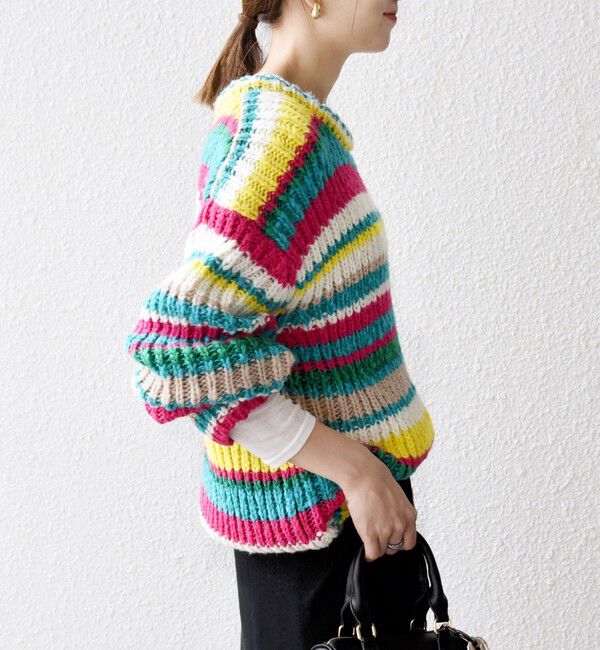 SHIPS any「SHIPS any:〈手洗い可能〉ロービング ルーズ ニット プルオーバー」|ニット・セーター|