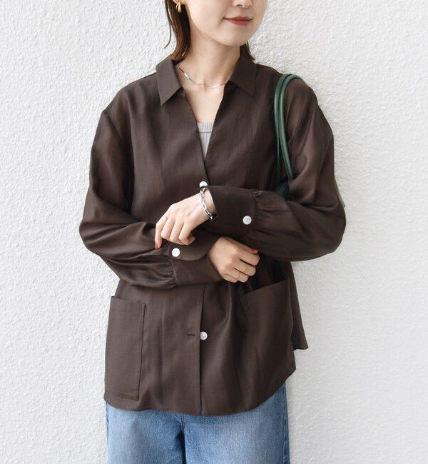 SHIPS for women「〈手洗い可能〉シアー ジャケット 羽織」|その他|