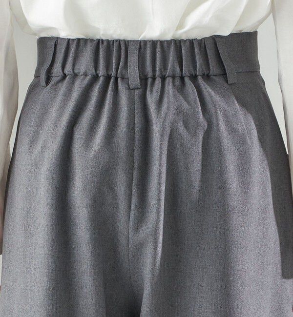 SHIPS for women「〈手洗い可能〉ソフィー ツイル ストレッチ ポケット デザイン パンツ」|スラックス|