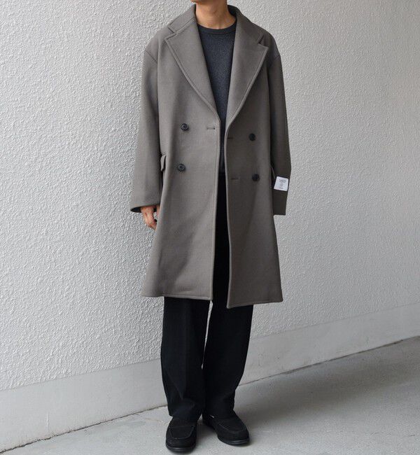 SHIPS any「SHIPS any: PURE WOOL MELTON ダブル チェスターコート 25AW◇」|チェスターコート|