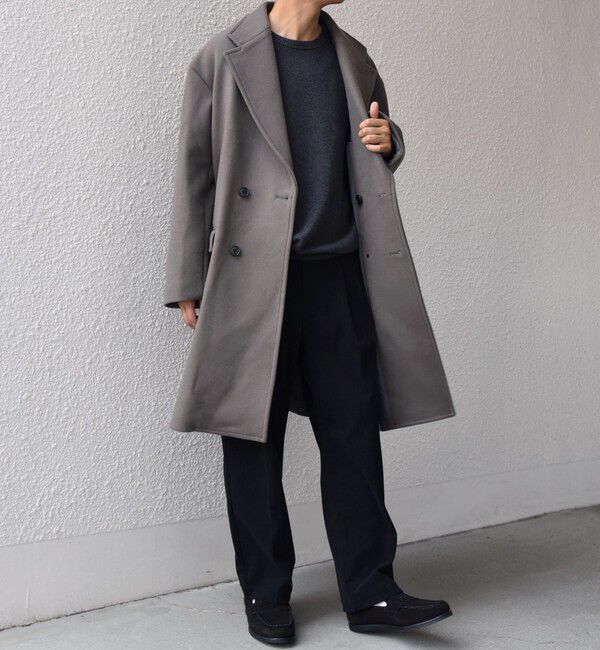 SHIPS any「SHIPS any: PURE WOOL MELTON ダブル チェスターコート 25AW◇」|チェスターコート|