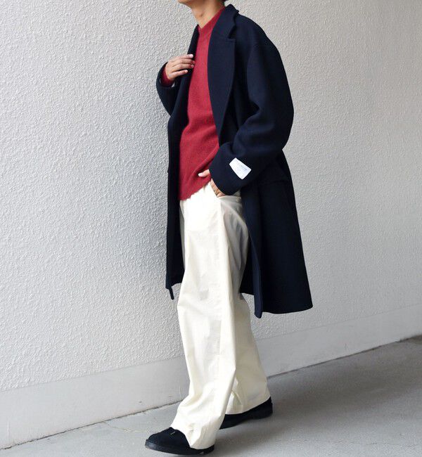 SHIPS any「SHIPS any: PURE WOOL MELTON ダブル チェスターコート 25AW◇」|チェスターコート|