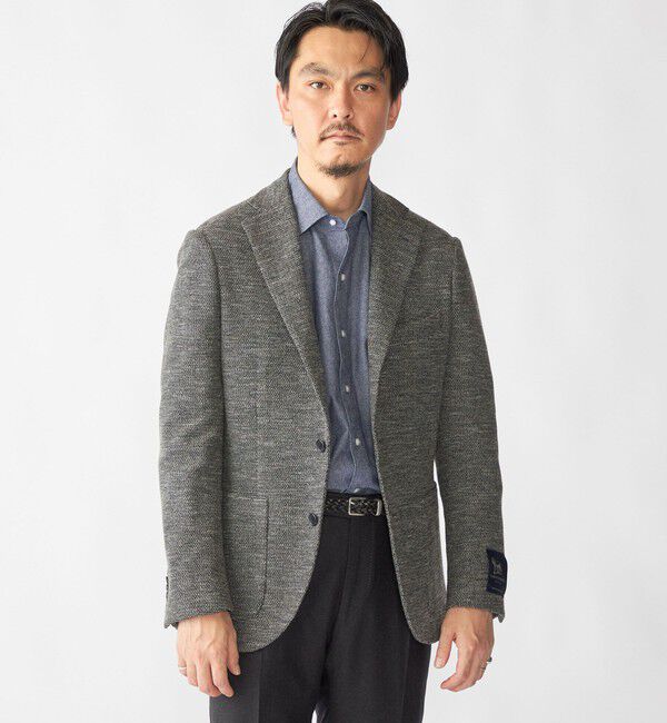 SHIPS「SHIPS: LANIFICIO ROMA メランジ ソリッド ジャケット」|テーラードジャケット|グレー