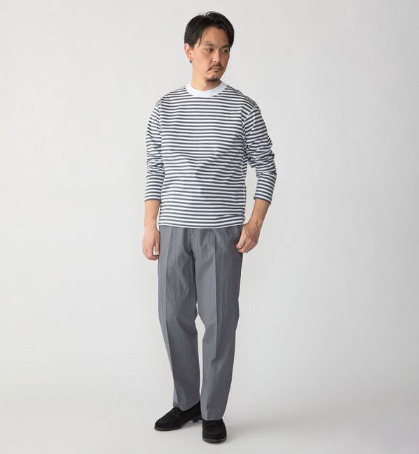 SHIPS「SHIPS: ハイゲージ クルーネック ロングスリーブ Tシャツ」|Tシャツ・カットソー|