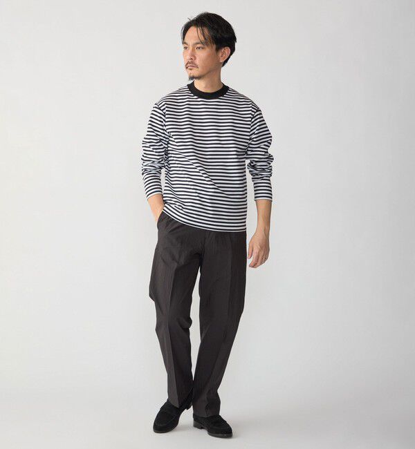 SHIPS「SHIPS: ハイゲージ クルーネック ロングスリーブ Tシャツ」|Tシャツ・カットソー|