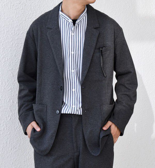 SHIPS any「SHIPS any: 360&deg; THE CIRCLE STRETCH ウールライク ジャケット(セットアップ対応)◇」|テーラードジャケット|