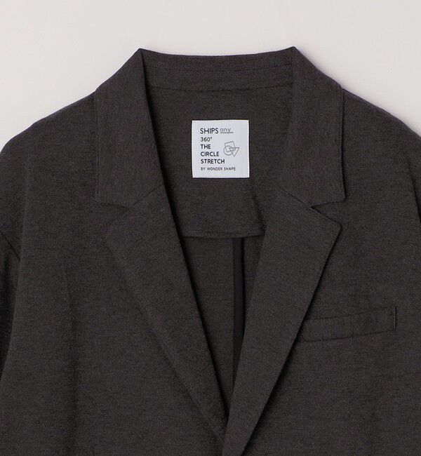SHIPS any「SHIPS any: 360&deg; THE CIRCLE STRETCH ウールライク ジャケット(セットアップ対応)◇」|テーラードジャケット|