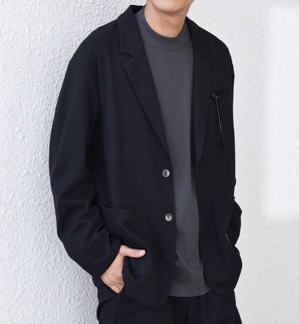 SHIPS any「SHIPS any: 360&deg; THE CIRCLE STRETCH ウールライク ジャケット(セットアップ対応)◇」|テーラードジャケット|