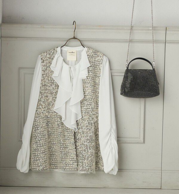 SHIPS for women「【SHIPS別注】troisiemeCHACO: チュール ジレ（セレモニー対応可）」|ベスト・ジレ|