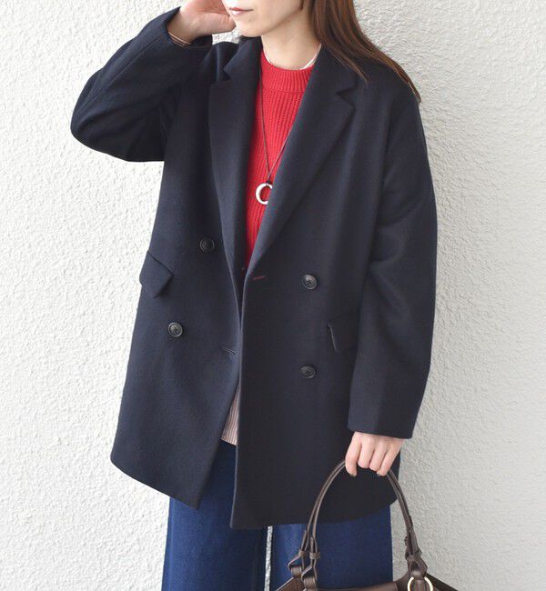 SHIPS Colors 「SHIPS Colors:SUPER100 テーラード コート◇」|チェスターコート|ネイビー