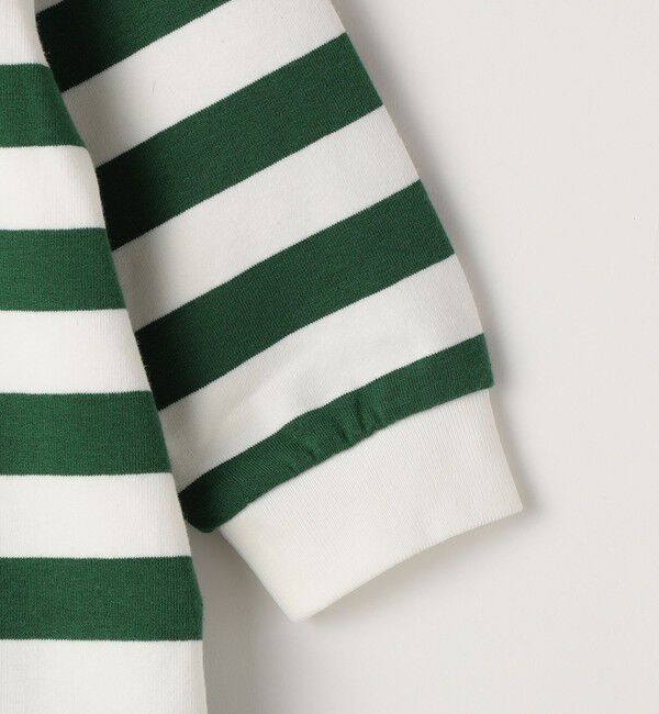 SHIPS KIDS「SHIPS KIDS:70～80cm / ボーダー ラガーシャツ ロンパース」|ロンパース|