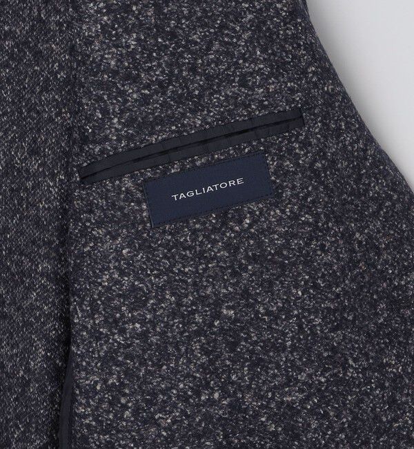 SHIPS「TAGLIATORE: ウール シルク メランジ ソリッド ジャケット」|テーラードジャケット|