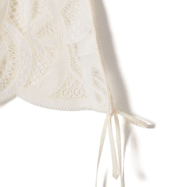 SHIPS for women「〈手洗い可能〉刺繍 スカラップ レース ノースリーブ プルオーバー」|ベスト・ジレ|