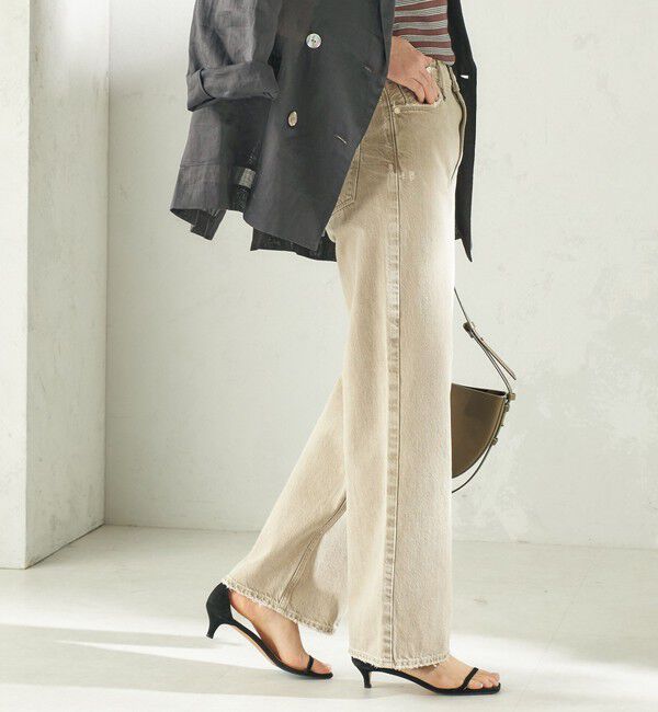 SHIPS for women「upper hights:THE NIECE MID-RIS」|デニム|ベージュ系