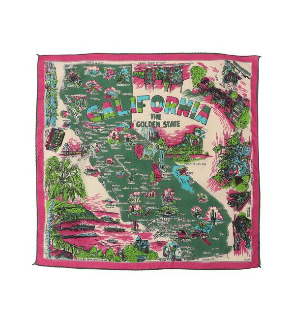 SHIPS any「BINDU: マップ バンダナ 26SS」|バンダナ・スカーフ|レッド