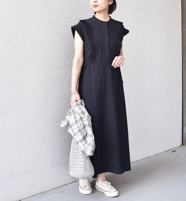 SHIPS Colors 「《一部追加予約》SHIPS Colors:〈手洗い可能〉プリーツ デザイン シャツ ワンピース2◆」|ワンピース|