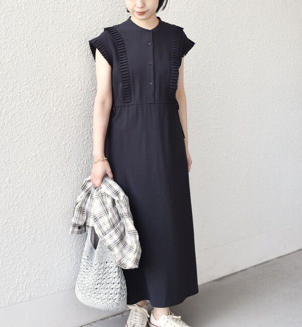 SHIPS Colors 「《一部追加予約》SHIPS Colors:〈手洗い可能〉プリーツ デザイン シャツ ワンピース2◆」|ワンピース|