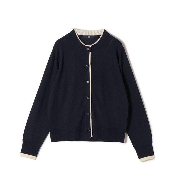 SHIPS Colors 「SHIPS Colors:〈手洗い可能〉配色 ニット クルーネック カーディガン◇」|カーディガン|