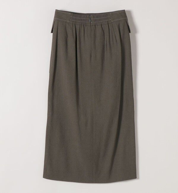 SHIPS any「SHIPS any:〈洗濯機可能〉リネンミックス ボタン デザイン タイト スカート」|タイト|