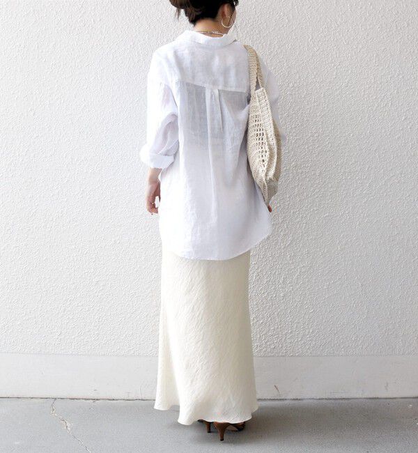 SHIPS any「《予約》SHIPS any:〈洗濯機可能〉メッシュ ナロー スカート」|スカート|