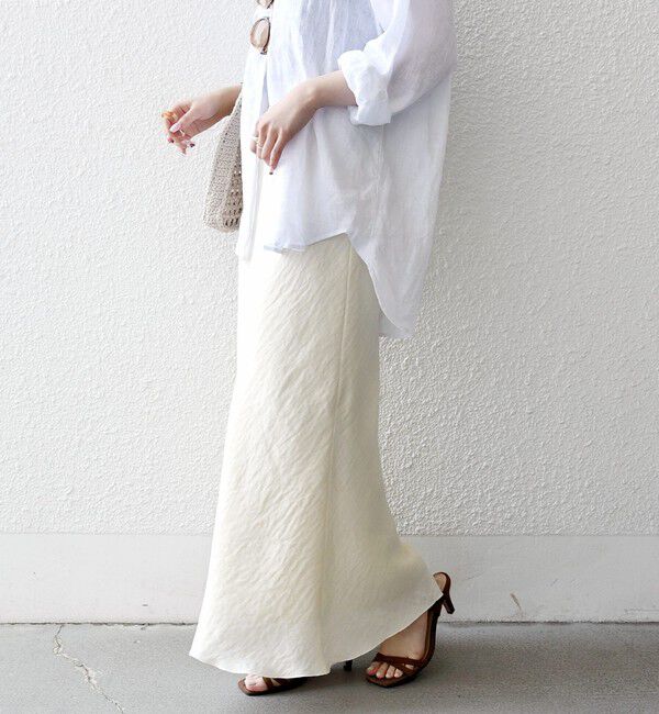 SHIPS any「《予約》SHIPS any:〈洗濯機可能〉メッシュ ナロー スカート」|スカート|