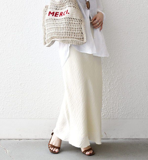 SHIPS any「《予約》SHIPS any:〈洗濯機可能〉メッシュ ナロー スカート」|スカート|