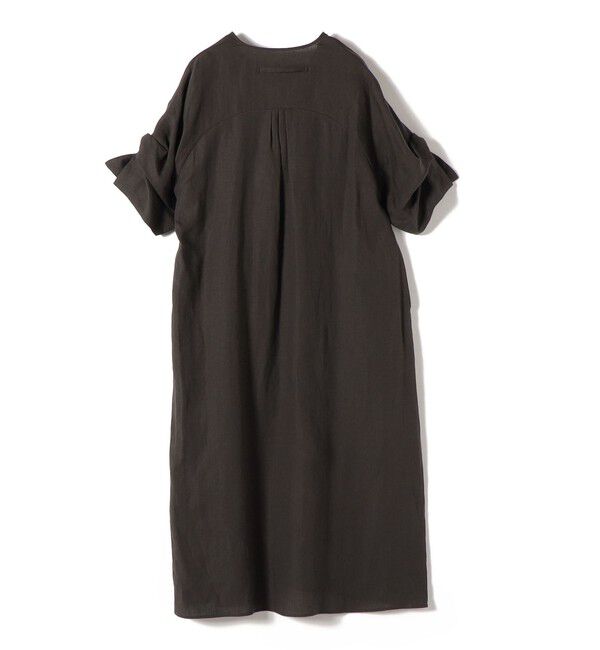 SHIPS for women「《予約》TICCA:〈手洗い可能〉リネン ツイスト スリーブ ワンピース」|ワンピース|