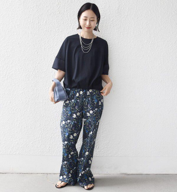 SHIPS for women「〈接触冷感 / 手洗い可能〉裾 バルーン シアー ドッキング プルオーバー」|Tシャツ・カットソー|