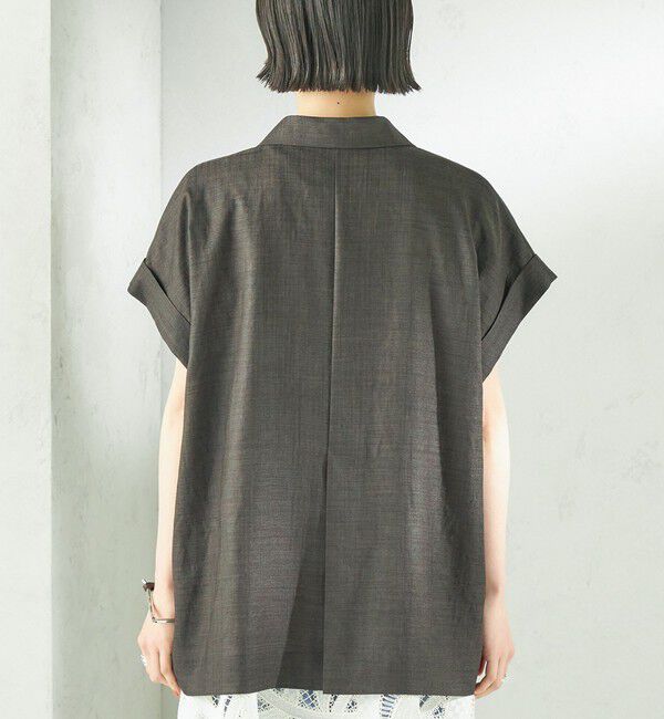 SHIPS for women「《予約》〈接触冷感/UVカット/吸水速乾/洗濯機可能〉SUUSUU フレンチ スリーブ 羽織 ジャケット」|テーラードジャケット|