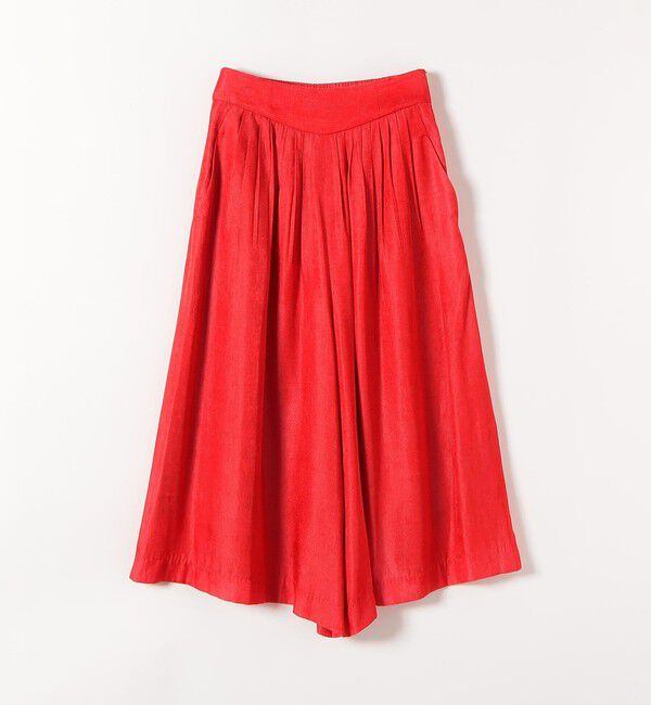 SHIPS any「《予約》SHIPS any:〈洗濯機可能〉シャンブレー タック ガウチョ パンツ」|その他|