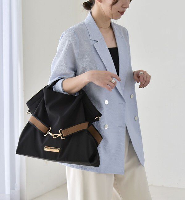 quaranciel「《予約》quaranciel:〈手洗い可能〉シアー カラミ テーラード ダブル ジャケット」|その他|