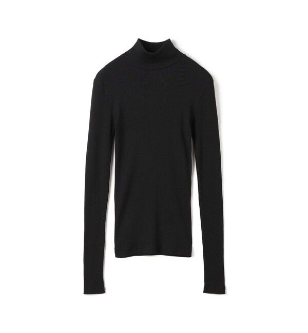 DES PRES「シルクコットンリブ ハイネックプルオーバー」|Tシャツ・カットソー|19 ブラック