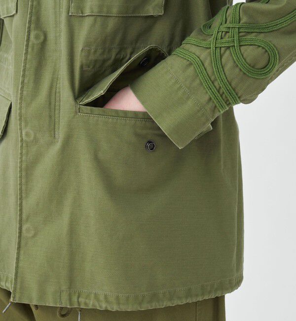 MACPHEE「スラブバックサテン ミリタリージャケット」|ミリタリージャケット|