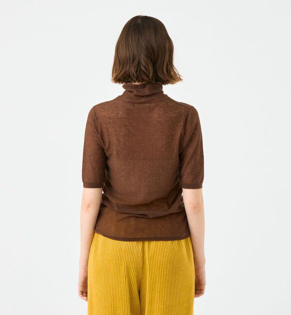 Ballsey「ミニスパンコール ハーフスリーブプルオーバー」|ニット・セーター|