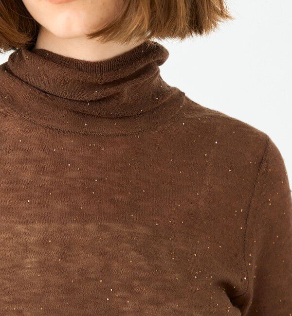 Ballsey「ミニスパンコール ハーフスリーブプルオーバー」|ニット・セーター|