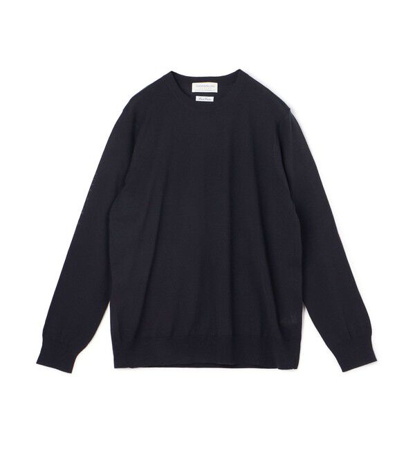 TOMORROWLAND MENS「TOMORROWLAND tricot スーパーファインメリノウール クルーネックプルオーバー」|ニット・セーター|69 ネイビー