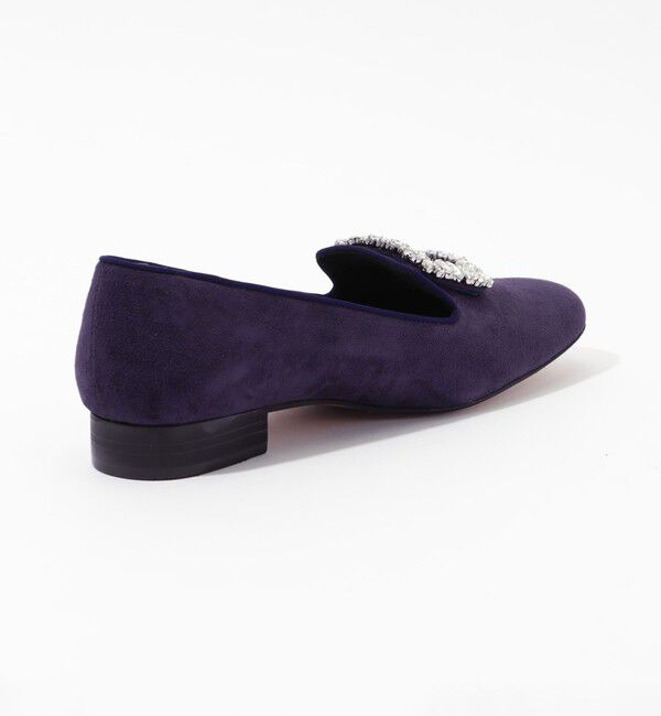 TOMORROWLAND GOODS「TOMORROWLAND スエード ビジューオペラローファー」|ローファー|