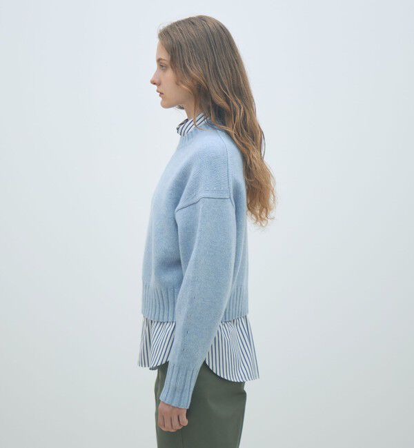 MACPHEE「ラムカシミヤ クルーネックプルオーバー」|ニット・セーター|