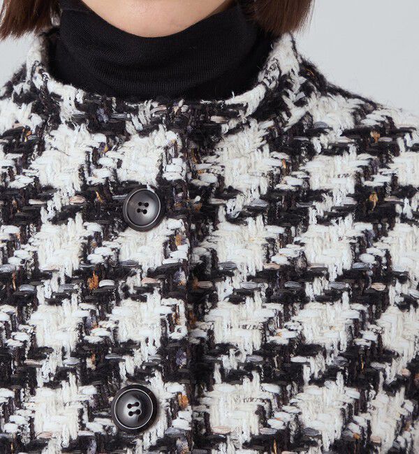 TOMORROWLAND collection「スラブハウンドトゥース トッパーコート」|その他|