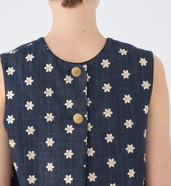 TOMORROWLAND collection「ドレフルールデニム フロンタブルジレ」|ベスト・ジレ|