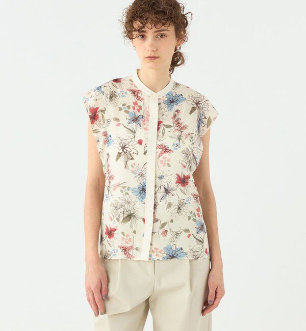 TOMORROWLAND collection「トリビュートフラワー ピコカットスリーブブラウス」|シャツ・ブラウス|