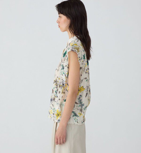 TOMORROWLAND collection「トリビュートフラワー ピコカットスリーブブラウス」|シャツ・ブラウス|