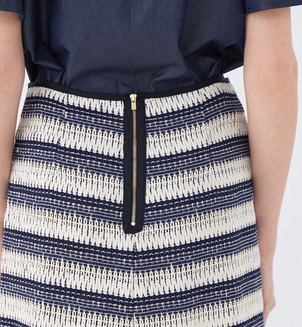 TOMORROWLAND collection「クロッシュボーダー タイトストレートスカート」|タイト|