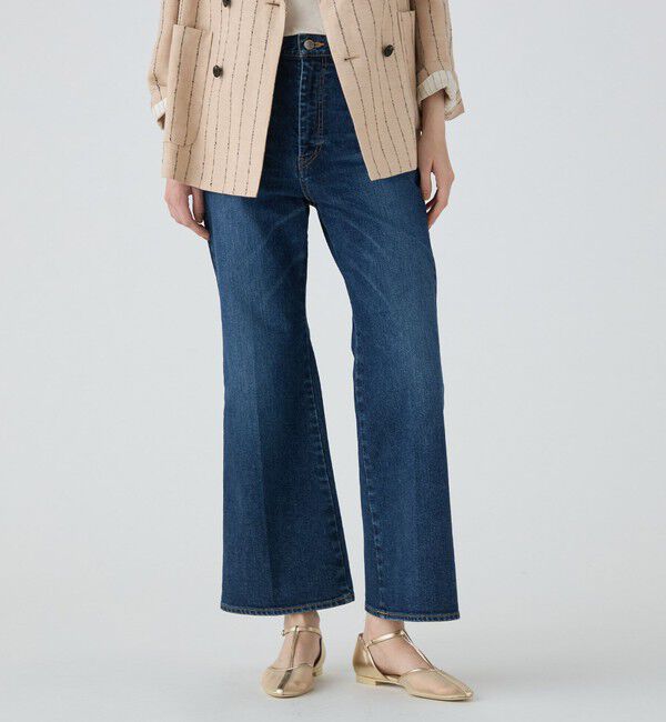 MACPHEE「ストレッチデニム フレアパンツ」|デニム|