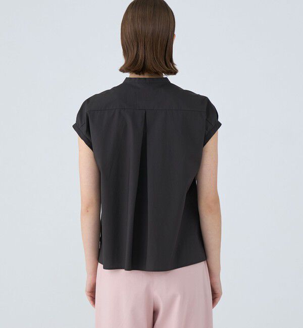 Ballsey「プロセスドコットン ピンタックフレンチスリーブブラウス」|シャツ・ブラウス|