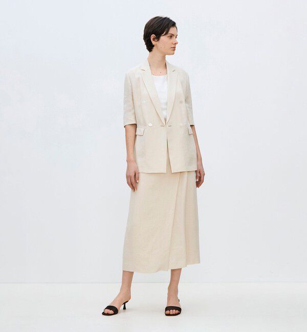 TOMORROWLAND collection「【一部WEB先行予約】レーヨンリネンオックス ハーフスリーブジャケット」|テーラードジャケット|