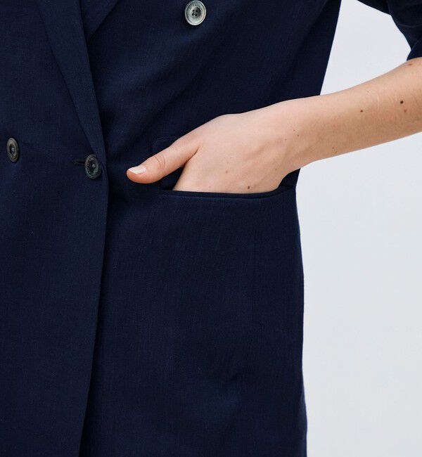 TOMORROWLAND collection「【一部WEB先行予約】レーヨンリネンオックス ハーフスリーブジャケット」|テーラードジャケット|