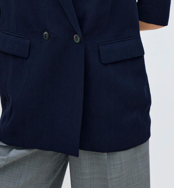 TOMORROWLAND collection「【一部WEB先行予約】レーヨンリネンオックス ハーフスリーブジャケット」|テーラードジャケット|