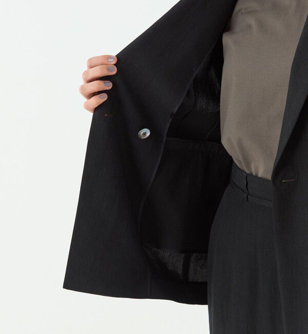 TOMORROWLAND collection「【一部WEB先行予約】レーヨンリネンオックス ハーフスリーブジャケット」|テーラードジャケット|